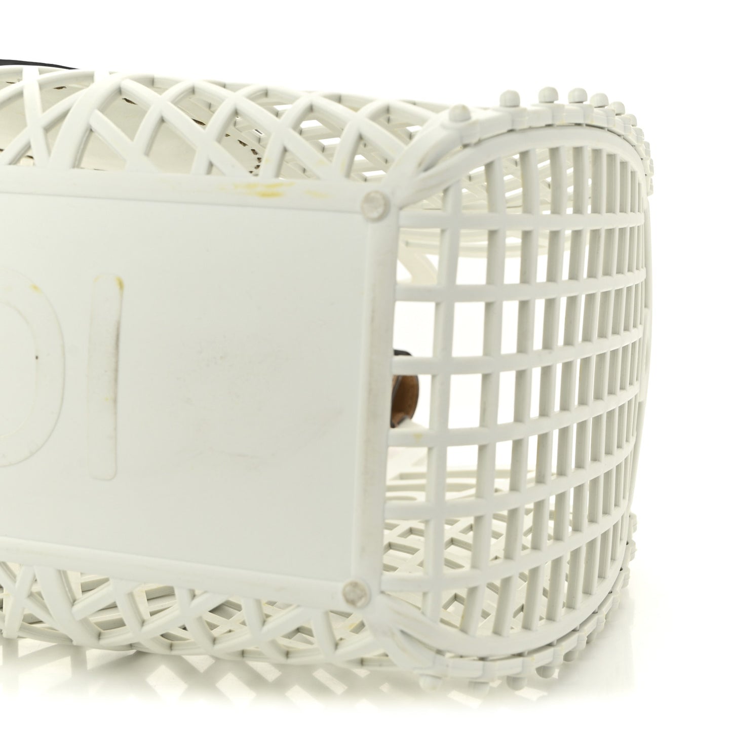 Recycled Plastic Vitello Liberty Matte Medium Fendi Basket White Ice Miele Scuro