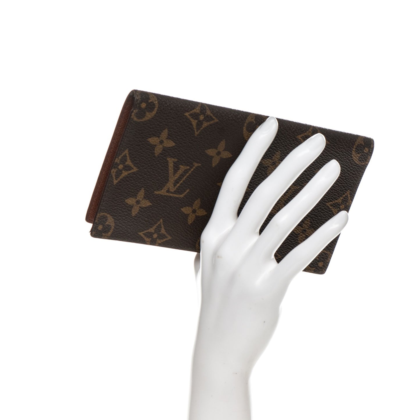 Monogram Simple Checkbook Holder Wallet Cover