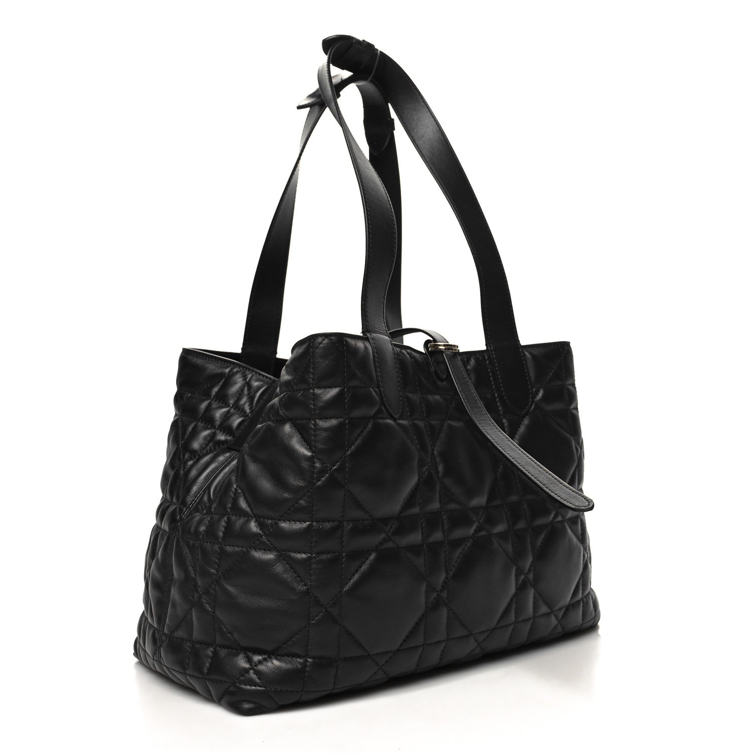 Christian Dior Calfskin Macrocannage Medium Toujours Black 4 of 12