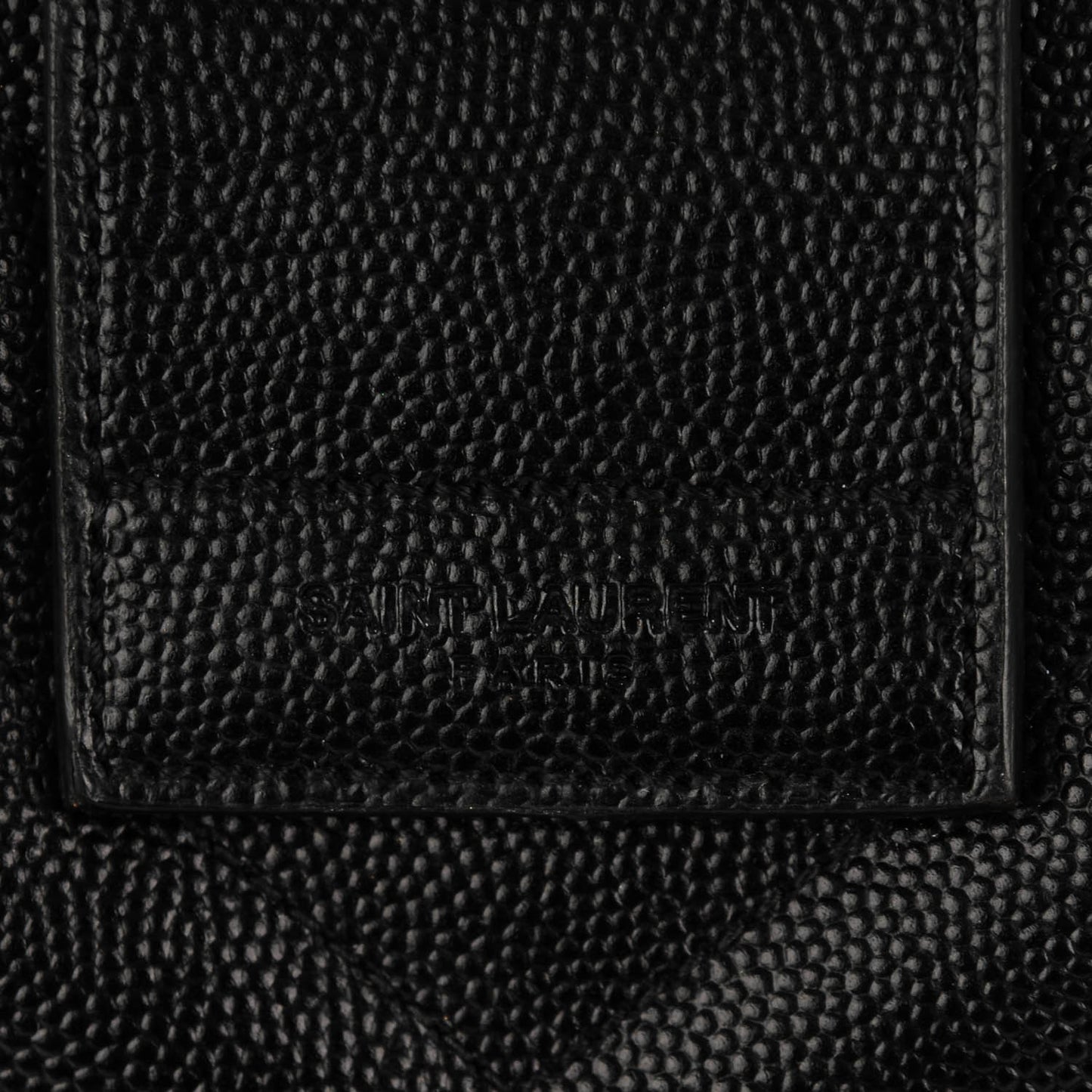 Grain de Poudre Matelasse Chevron Monogram Shopping Bag Black
