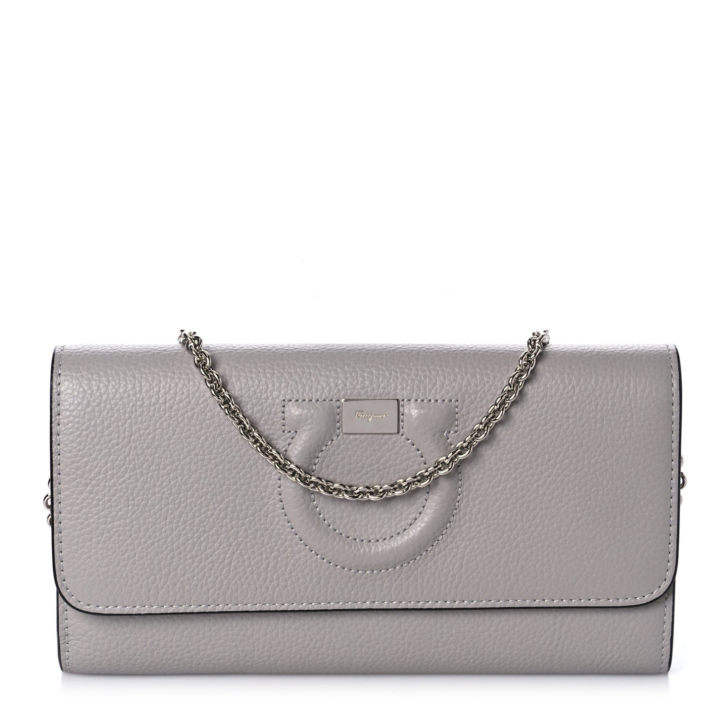 Calfskin City Wallet On Chain Rhinoceros