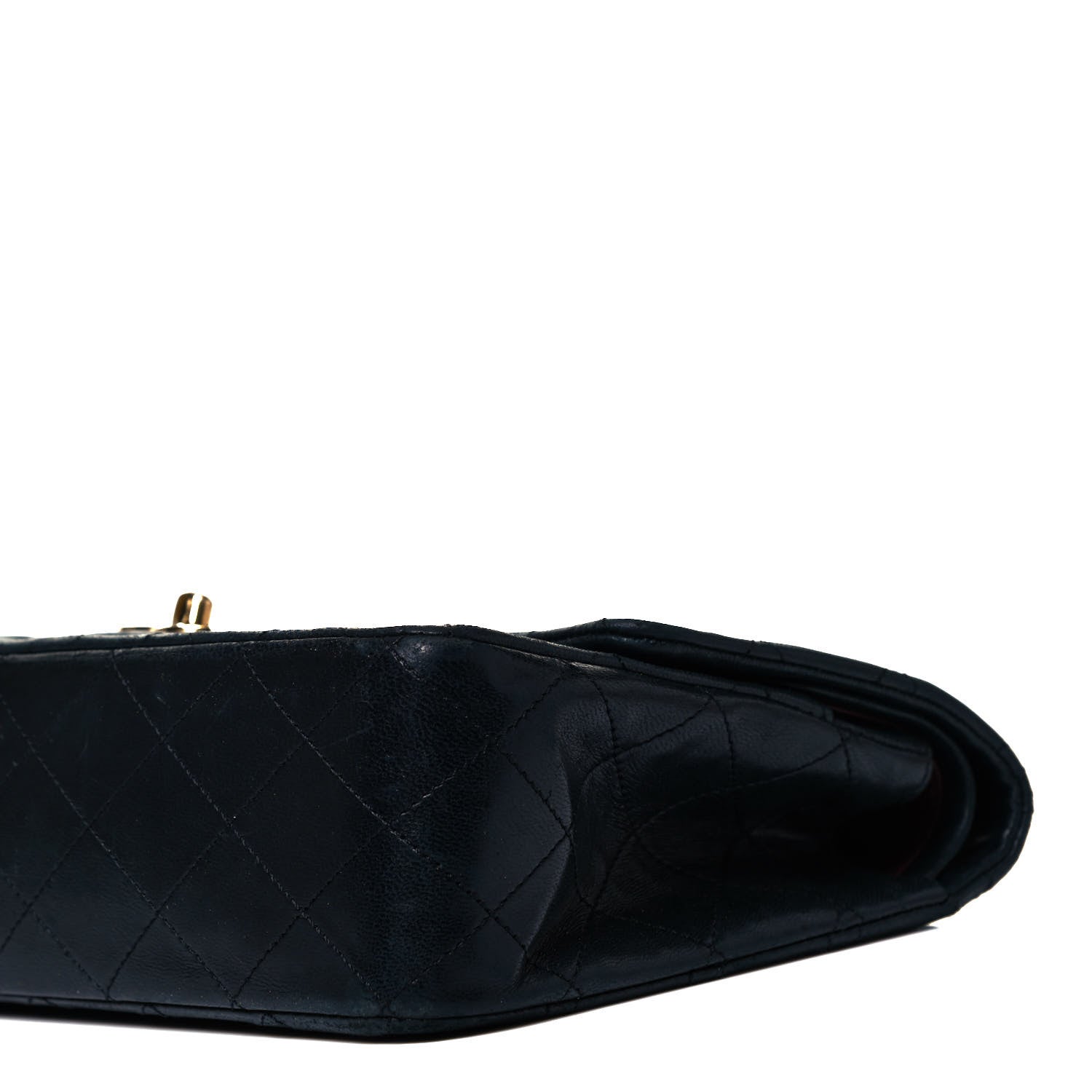 Chanel Lambskin Quilted Small Double Flap Navy 8 of 10