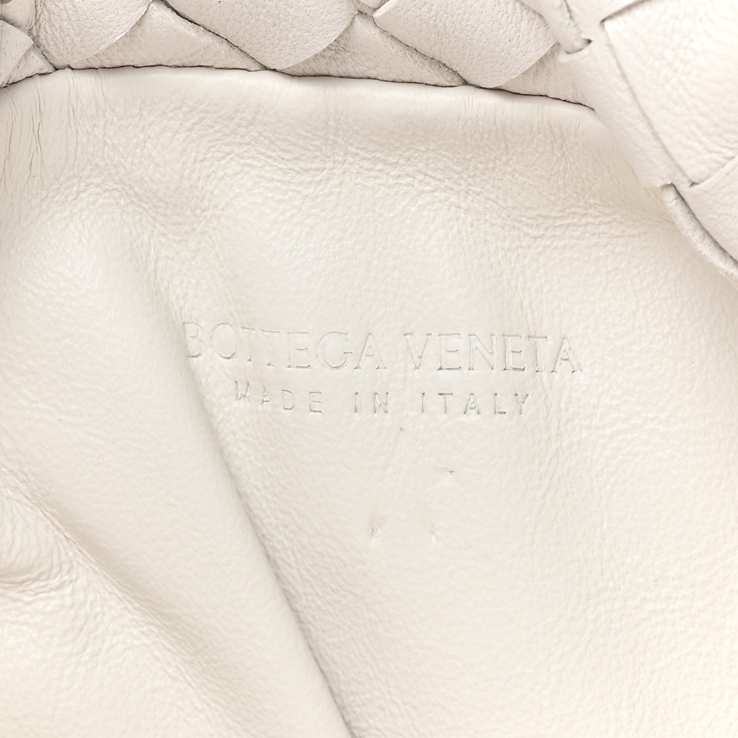 Nappa Intrecciato Mini Bulb Chalk