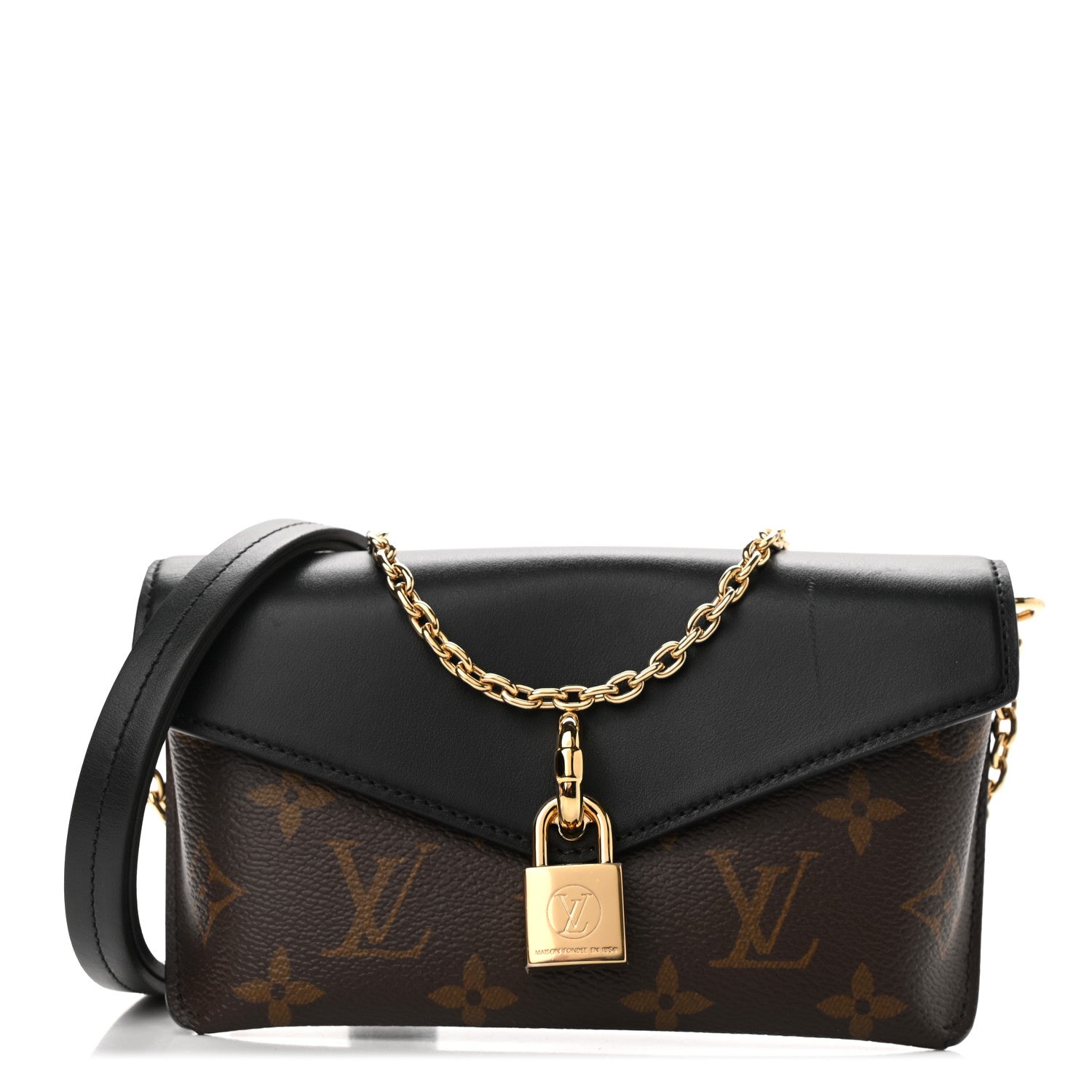 Louis Vuitton Monogram Padlock On Strap Black 1 of 11