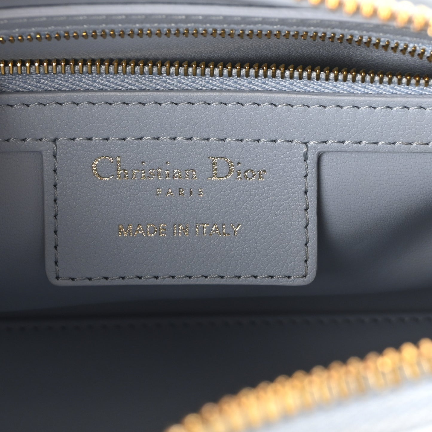 Calfskin Macrocannage Groove 20 Bag Pale Blue
