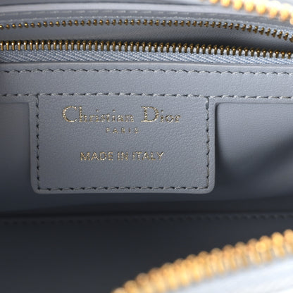Christian Dior Calfskin Macrocannage Groove 20 Bag Pale Blue 6 of 10
