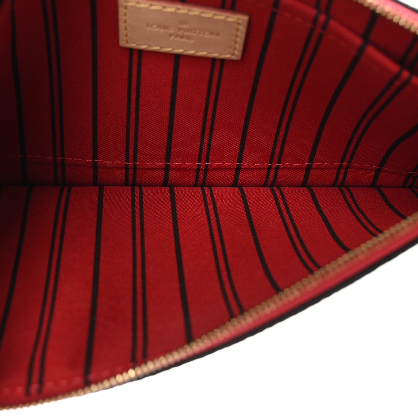 LOUIS VUITTON Monogram Neverfull MM GM Pochette Cherry