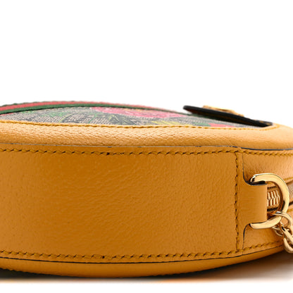 Gucci GG Supreme Monogram Flora Web Mini Ophidia Round Shoulder Bag Beige Multicolor Crop 11 of 11