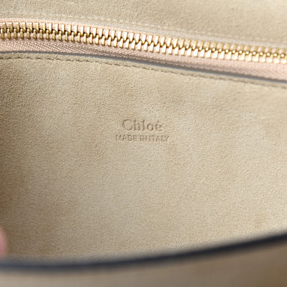 Chloe Calfskin Suede Medium Faye Shoulder Bag Motty Grey 6 of 9