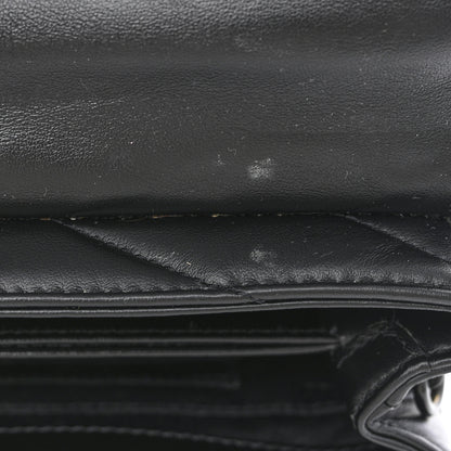 Saint Laurent Calfskin Y Quilted Monogram Monochrome Toy Loulou Crossbody Bag Black 11 of 12