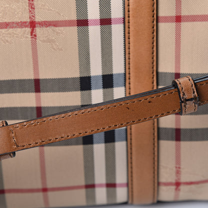 Burberry Horseferry Check Medium Alchester Bowling Bag Tan 8 of 11