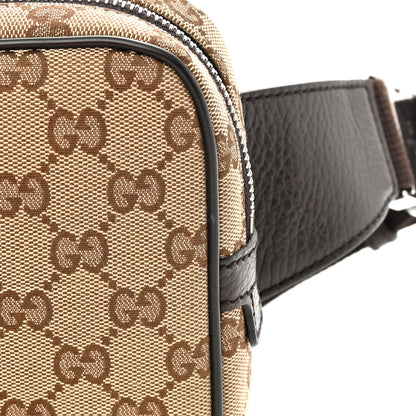 Gucci Monogram Dollar Calfskin Belt Bag Beige Ebony Testa di Moro Marrone Scuro 15 of 15