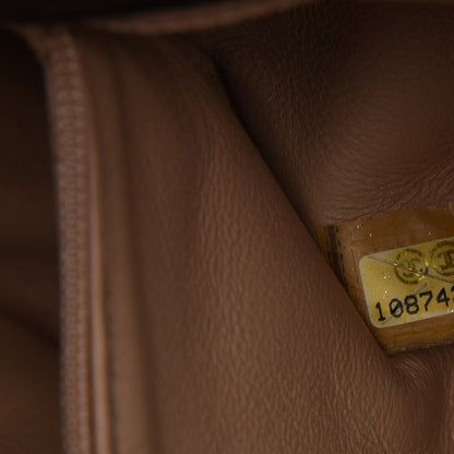 Chanel Metallic Deerskin Small Luxe Ligne Flap Bronze 8 of 15