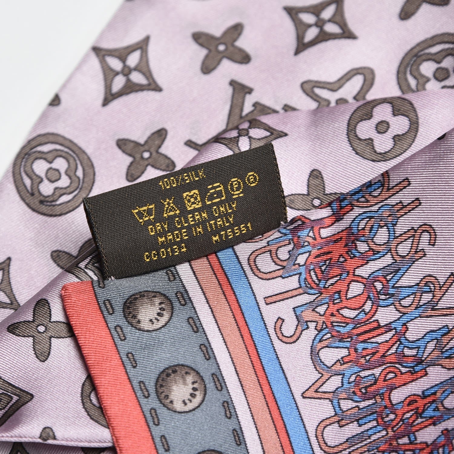 Louis Vuitton Silk Monogram Map Bandeau Rose Poudre 5 of 5