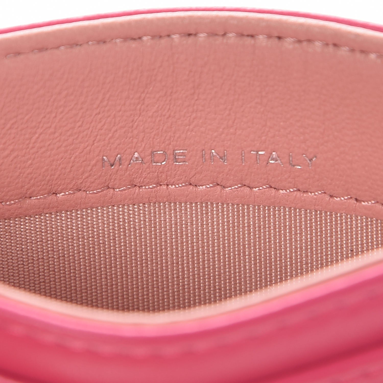 Chanel Lambskin Camellia Embossed Card Holder Fuchsia 7 of 9