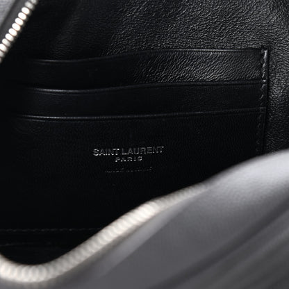Saint Laurent Grain De Poudre Matelasse Monogram Mini Lou Camera Bag Asphalt 6 of 11