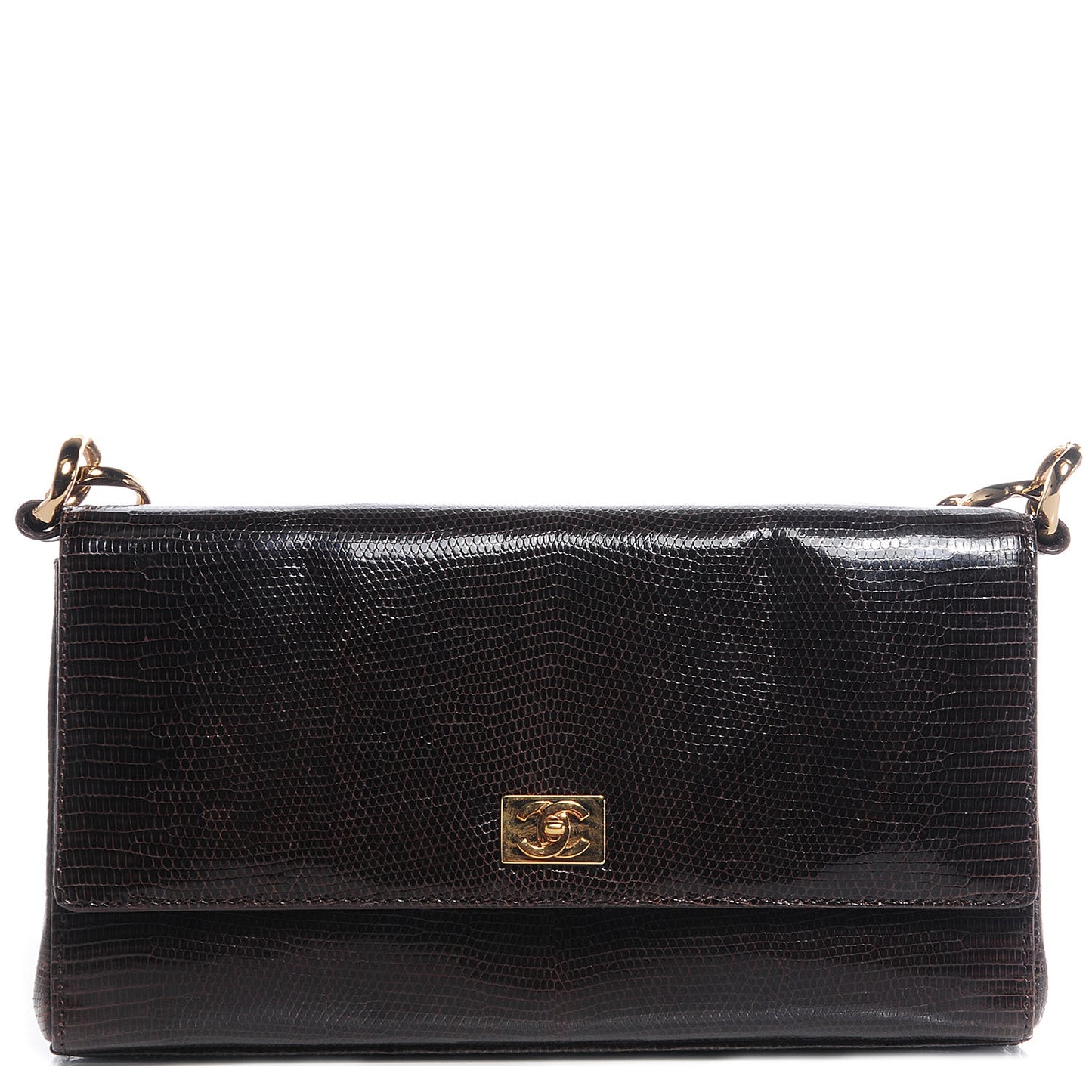 Lizard Single Flap Brown