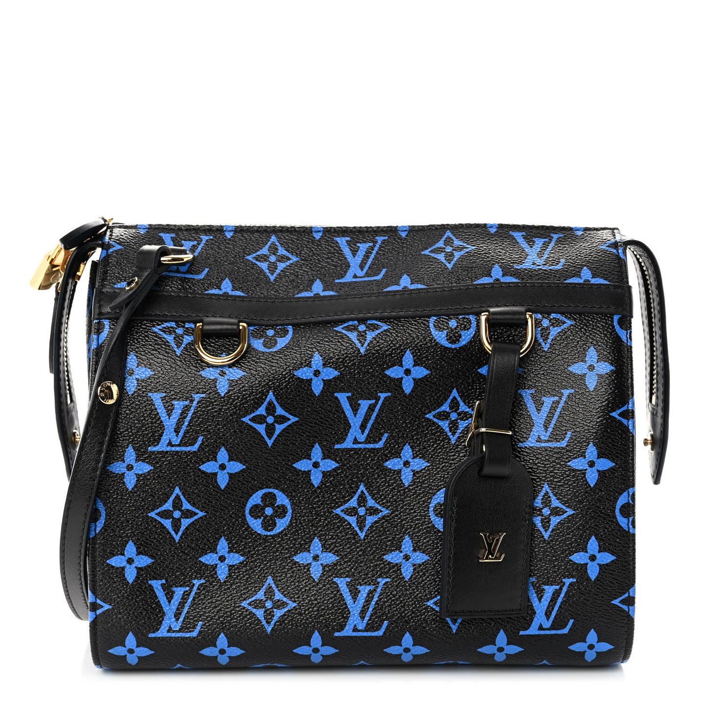 Colored Monogram Speedy Amazon PM Blue Black
