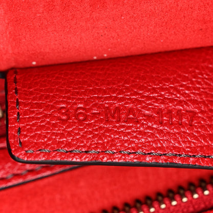 Christian Dior Goatskin DIORANGELES Tote Red 7 of 13