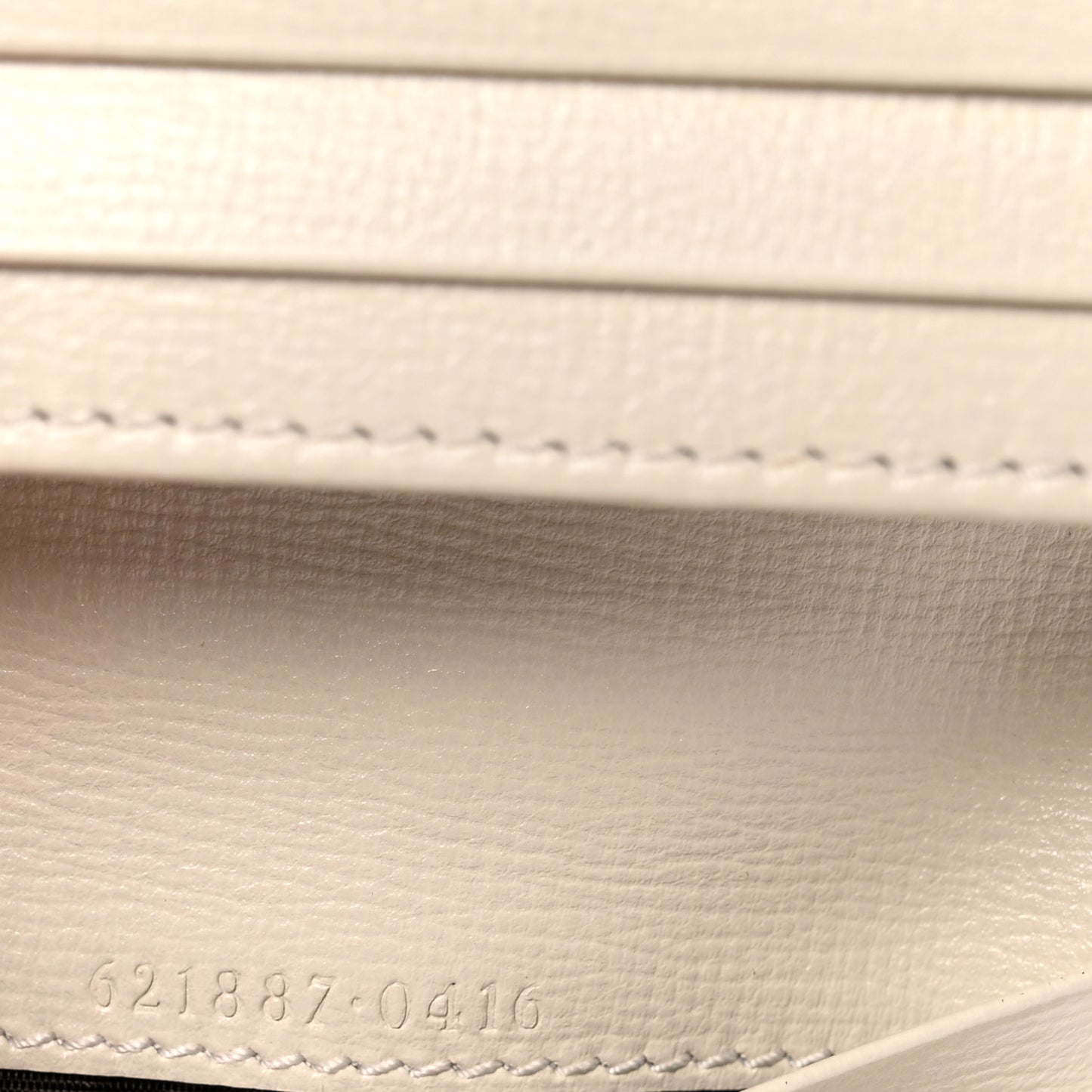 GG Supreme Monogram Azalea Calfskin Horsebit 1955 Card Case Wallet Beige Ebony Mystic White