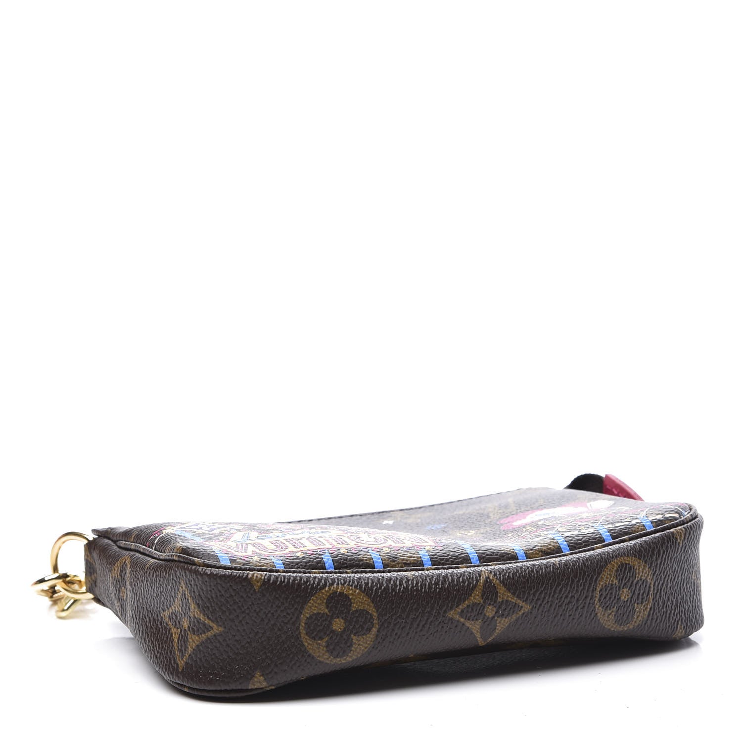 Louis Vuitton Monogram 2020 Christmas Animation Roller Coaster Mini Pochette Accessories Pivoine 3 of 9