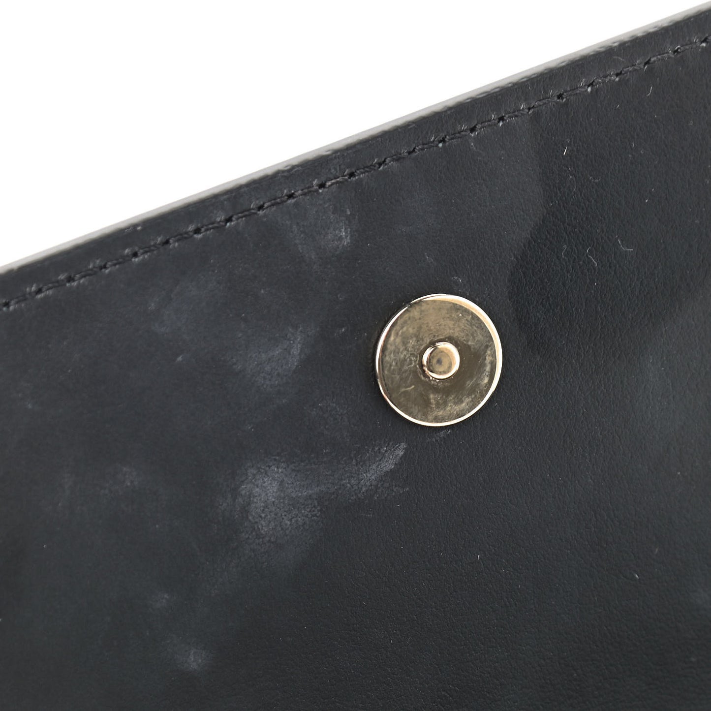 Calfskin Palazzo Crystal Chain Evening Bag Black