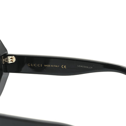 Gucci Acetate Round GG Sunglasses GG0319S Black 6 of 7
