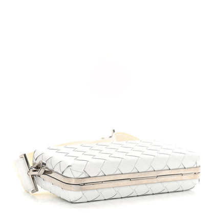Bottega Veneta Spazzolato Intrecciato Mens Crossbody Messenger Bag White 4 of 9