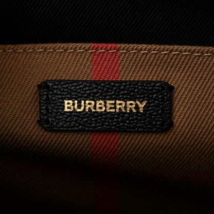 Burberry Calfskin Mega Check Small Banwell Tote Black 6 of 10