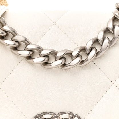 Chanel Lambskin Quilted Medium Chanel 19 Flap White 8 of 16