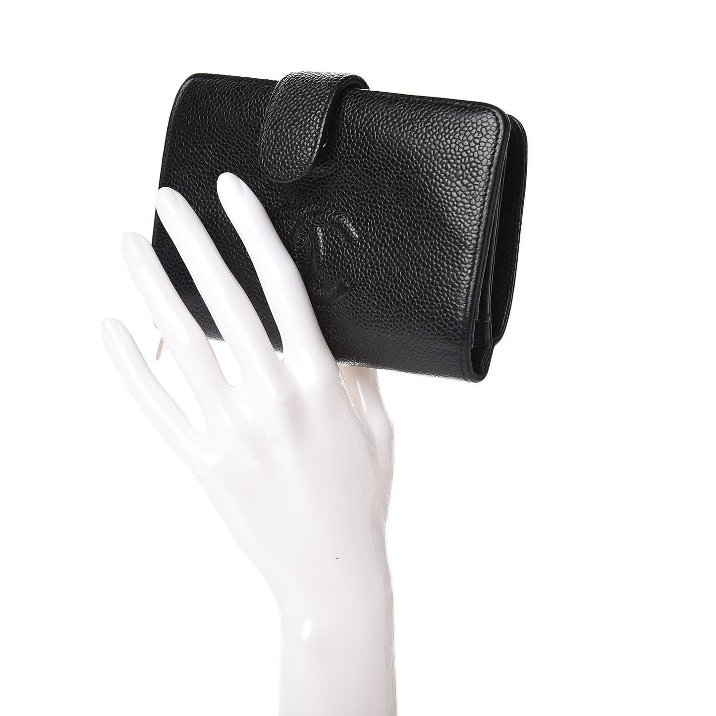 Caviar Timeless CC French Wallet Black