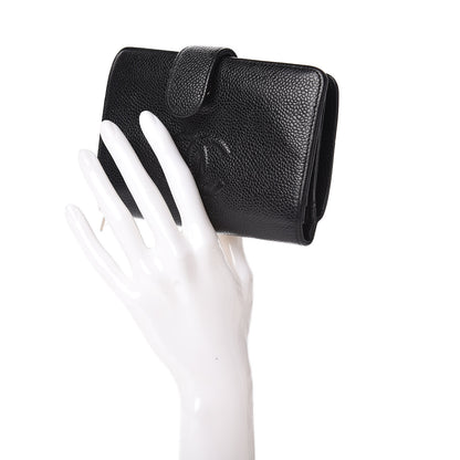 Chanel Caviar Timeless CC French Wallet Black 2 of 7
