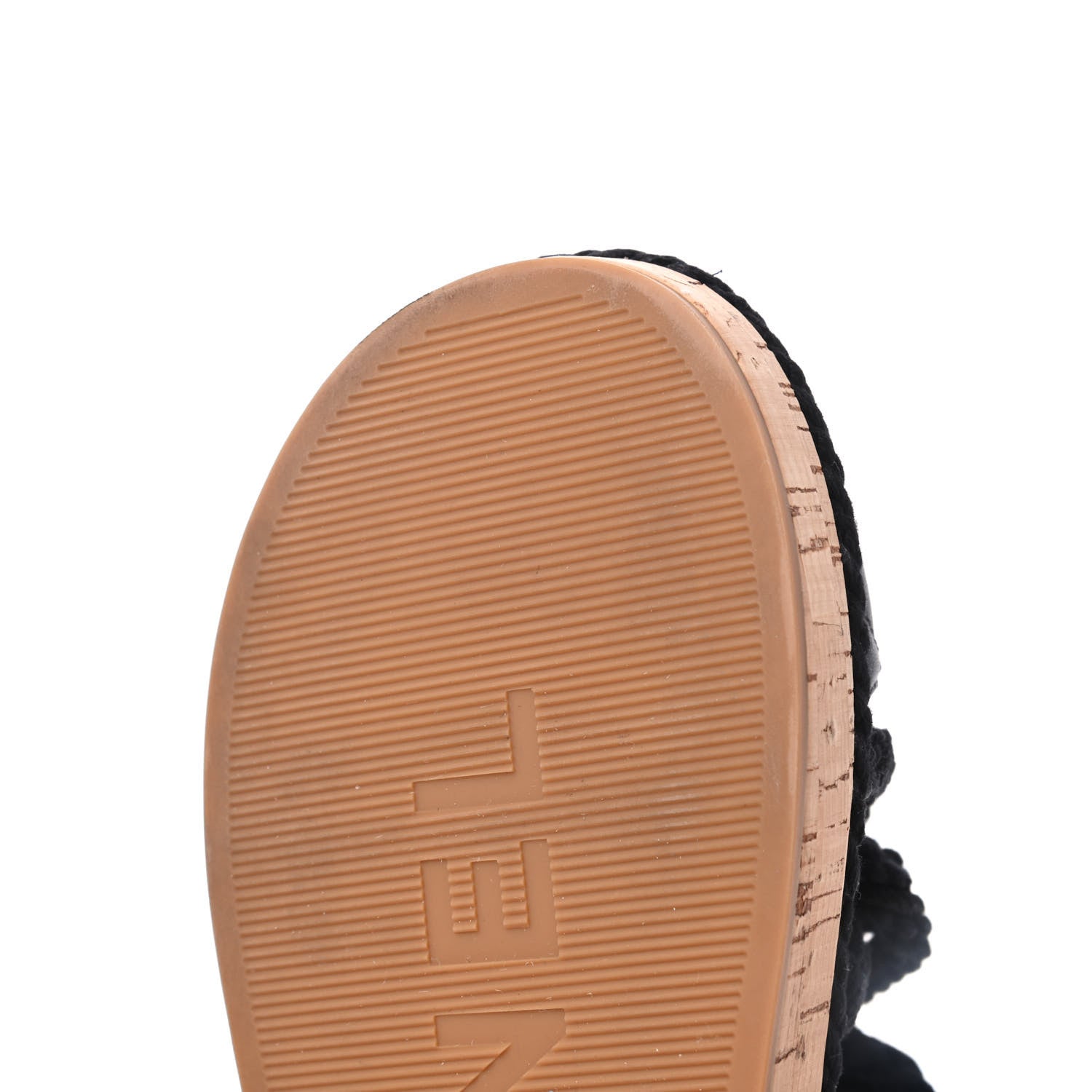 Chanel Cord Lambskin Quilted Logo Sandals 36 Black 11 of 13