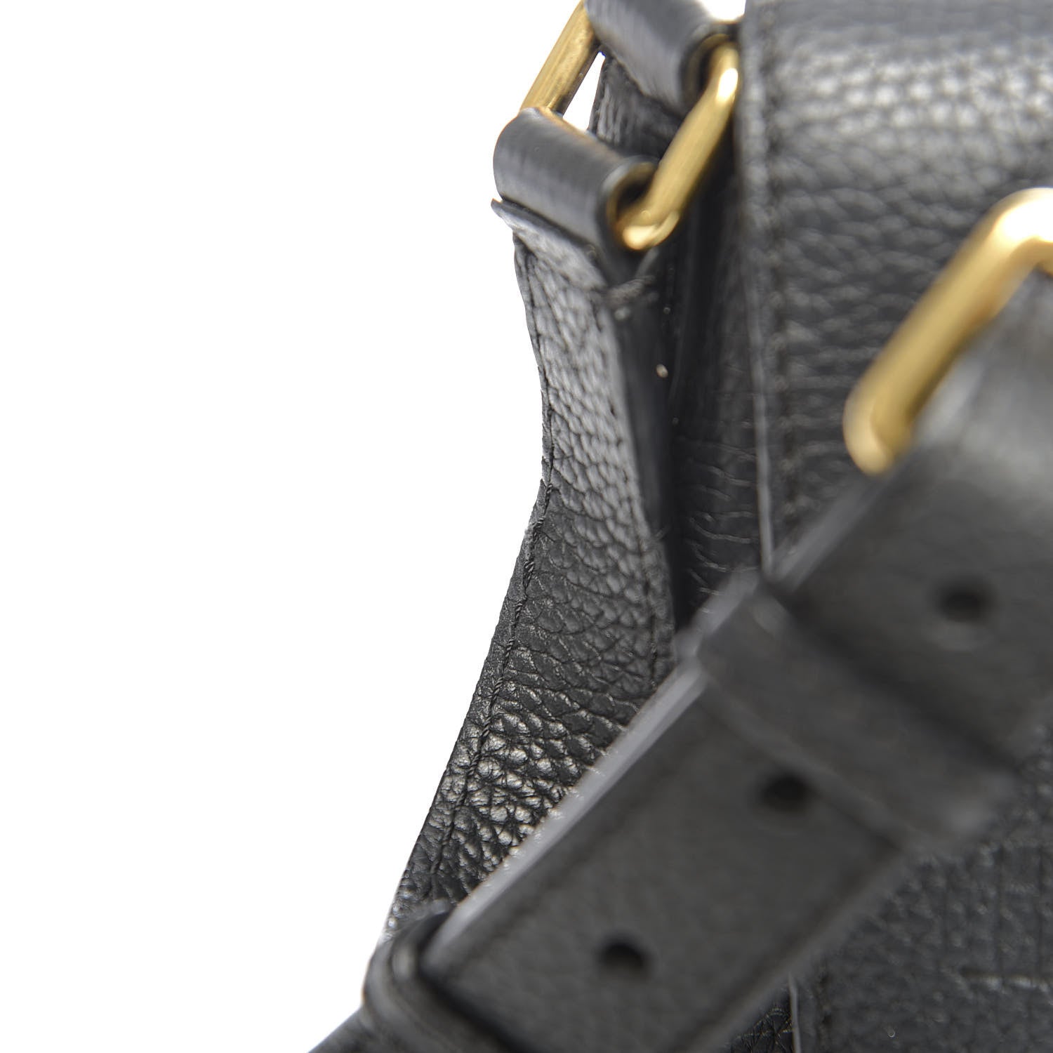 Burberry Grainy Calfskin Embossed Small Messenger Black 7 of 12