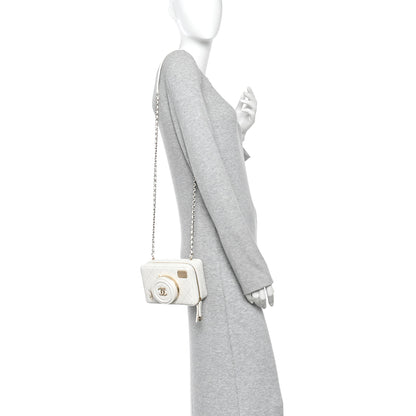 Chanel Lambskin Quilted Coco Click Bag White 2 of 13