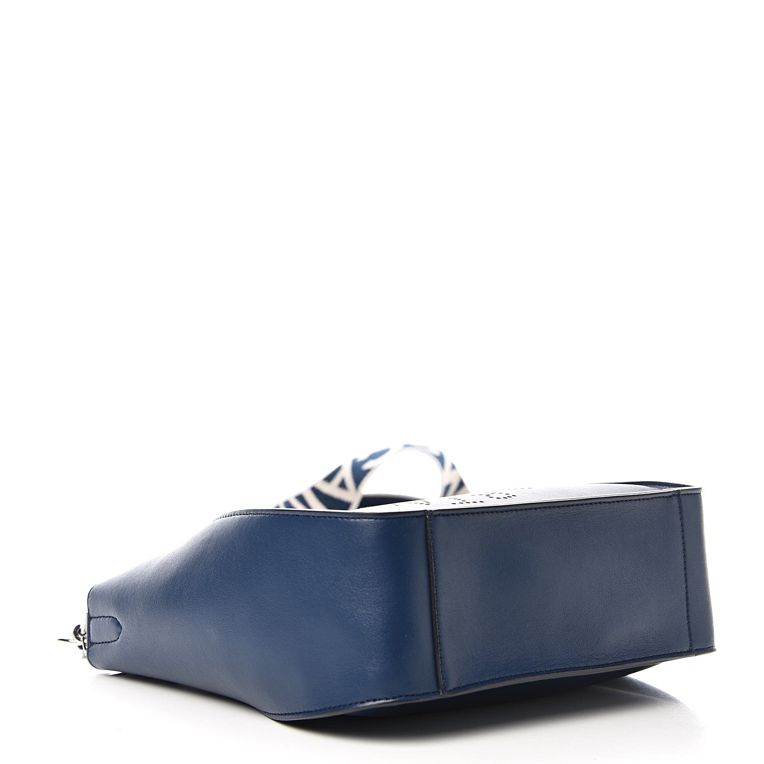Stella McCartney Eco Alter Nappa Perforated Logo Crossbody Navy 3 of 8