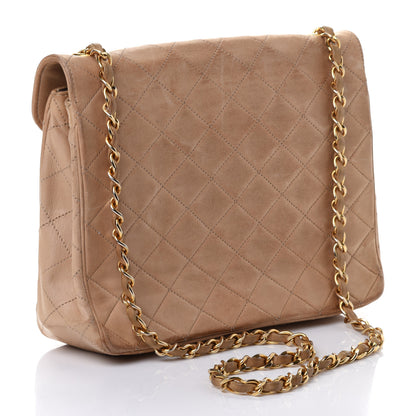 Chanel Lambskin Quilted Medium Single Flap Beige 2 of 5
