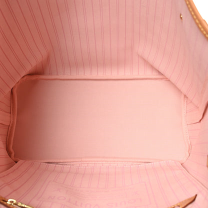 Louis Vuitton Damier Azur Neo Neverfull MM Rose Ballerine 5 of 9