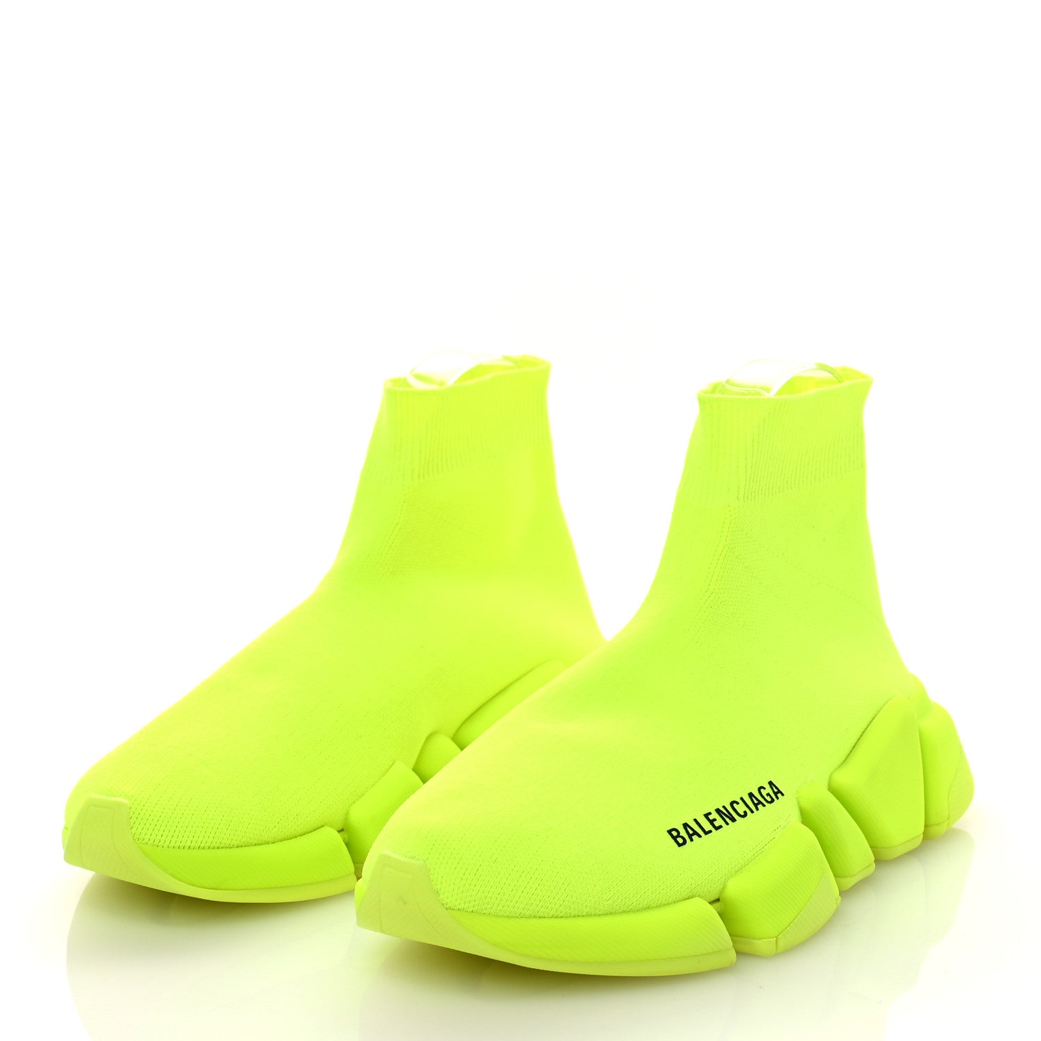 Balenciaga Technical 3D Recycled Knit Womens Speed 2.0 Sneakers 36 Monocolor Yellow Fluo 5 of 7