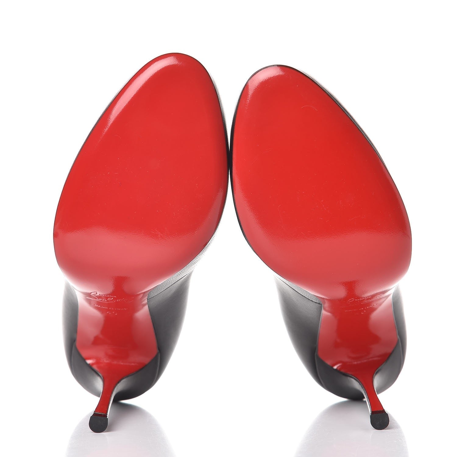 Christian Louboutin Shiny Nappa Bootoni ML 100 Booties 40 Black 5 of 9