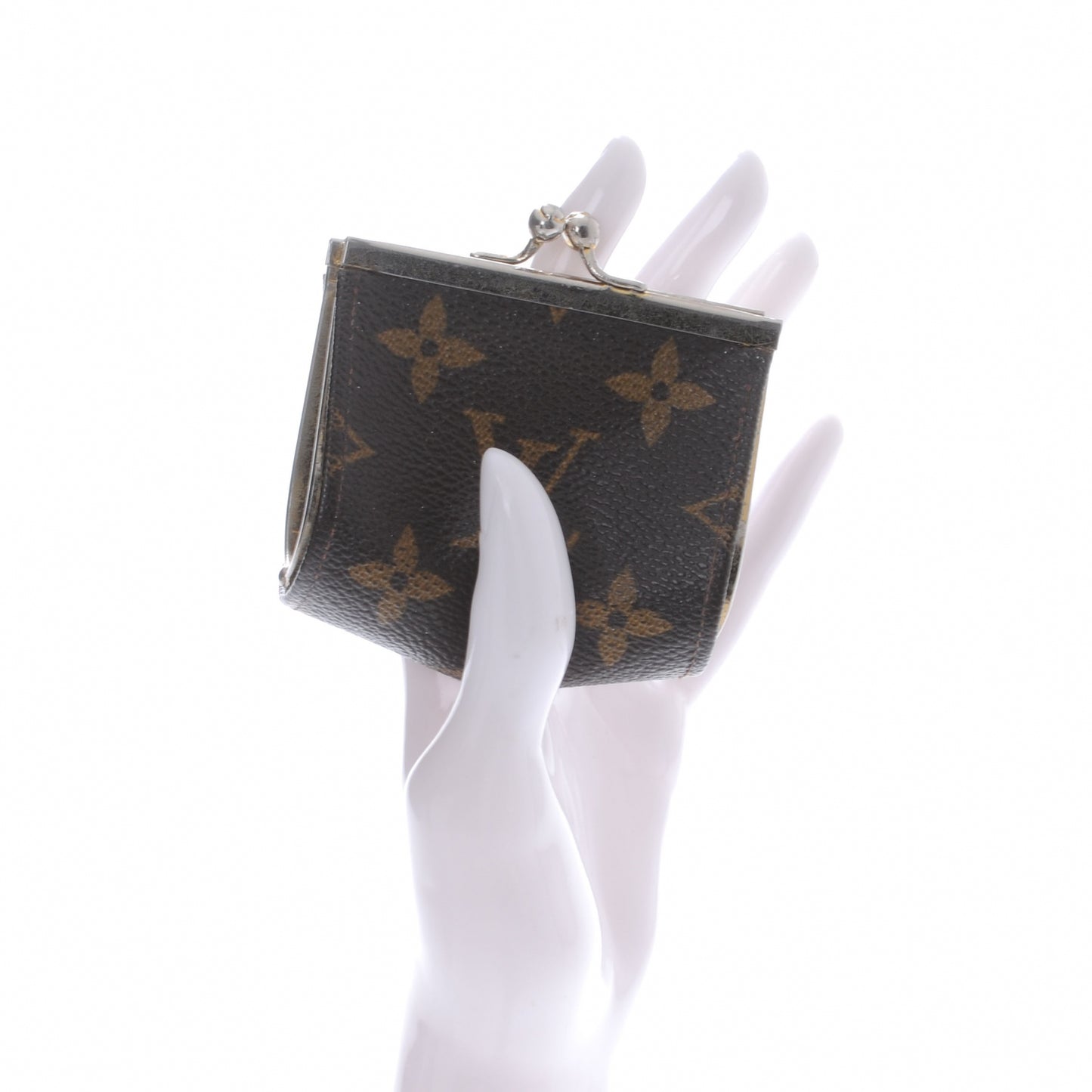 Monogram Mini Kiss Lock Coin Purse