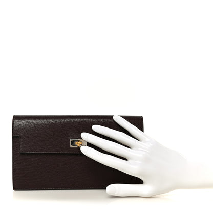 Hermes Chevre Chamkila Kelly Pocket Long Wallet 2 of 8