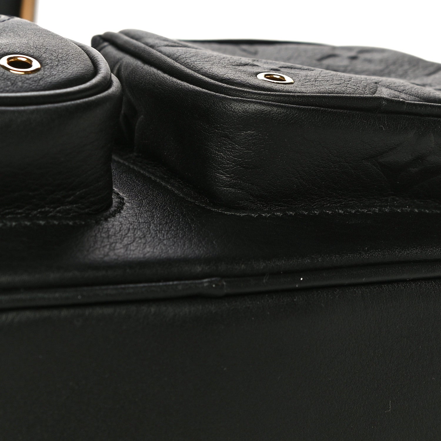 Louis Vuitton Calfskin Monogram Embossed Utility Crossbody Black 12 of 12