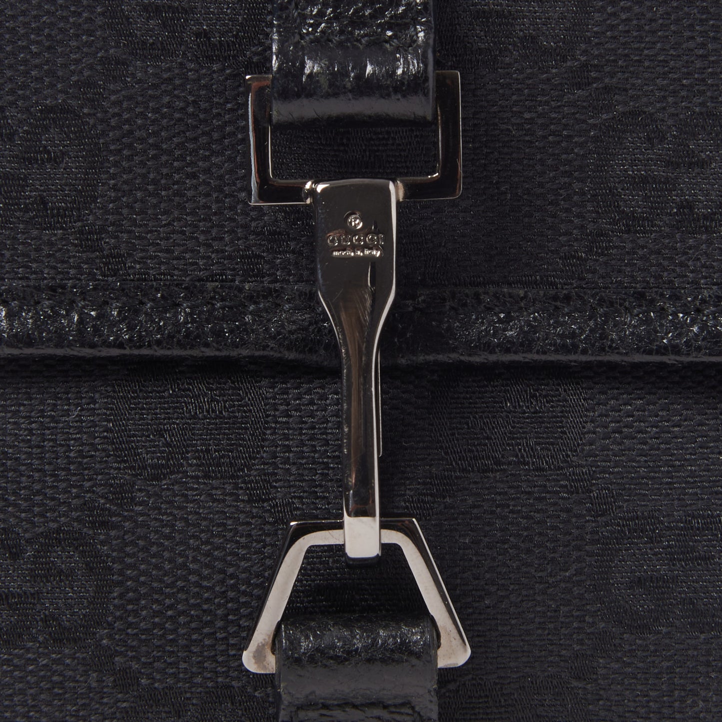 GG Monogram Web Flight Belt Bag Black