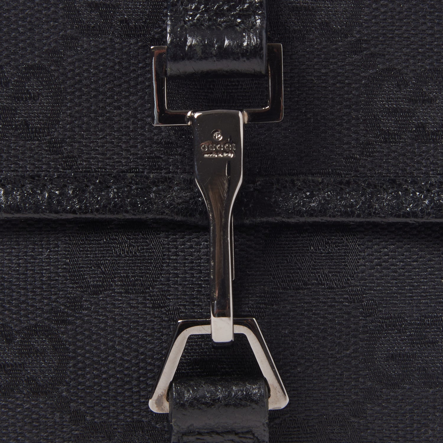 Gucci GG Monogram Web Flight Belt Bag Black 8 of 10