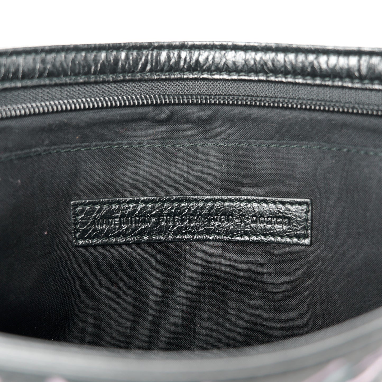 Agneau Arena Graffiti All Over Zip Pouch Black Multicolor