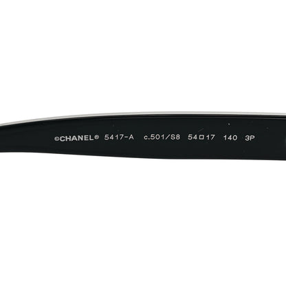 Chanel Acetate Polarized Square Sunglasses 5417-A Black 5 of 8