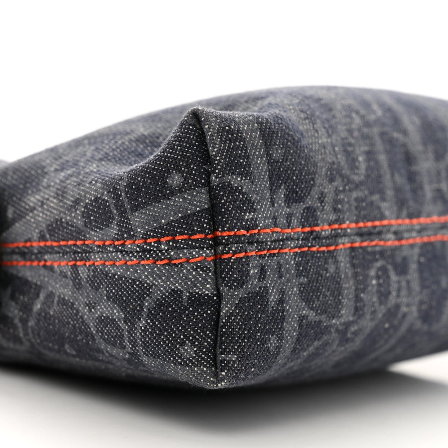Denim Monogram Flight Trotter Cosmetic Pouch Blue