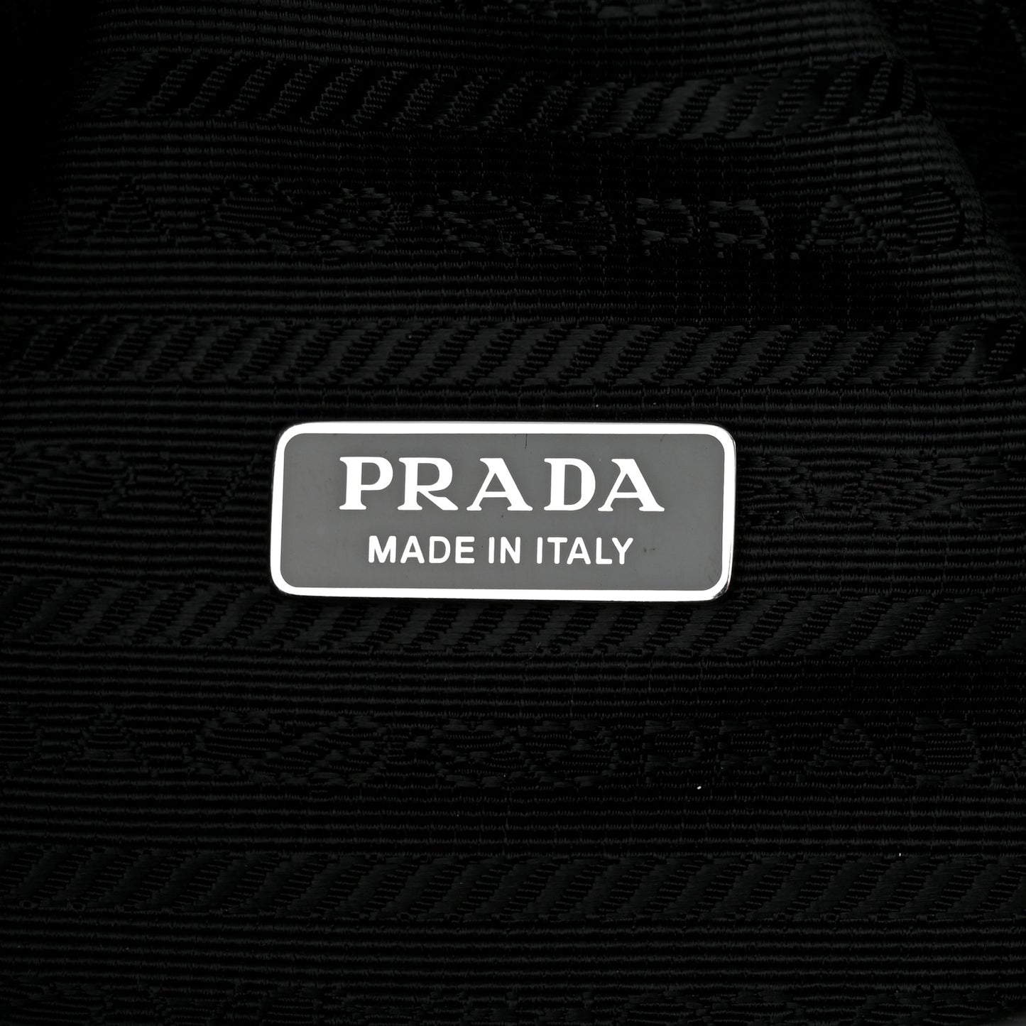 Nappa Padded Signaux Triangle Crossbody Black