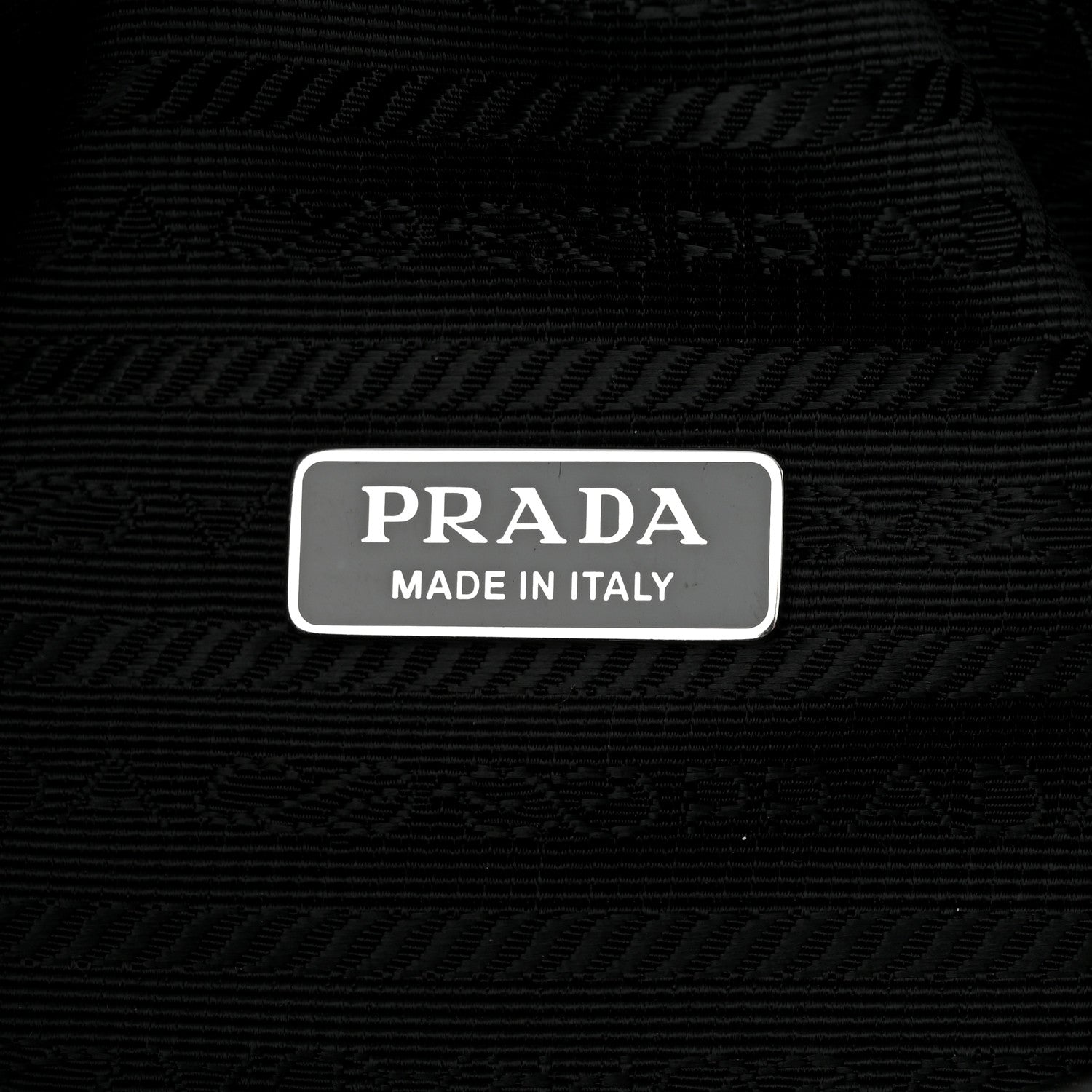 Prada Nappa Padded Signaux Triangle Crossbody Black 6 of 9